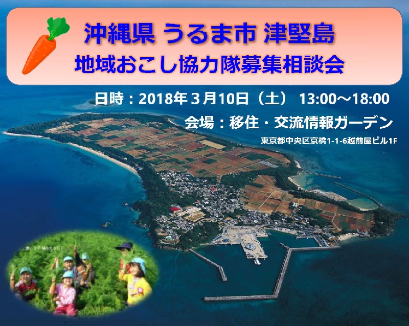 【相談会のご案内】うるま市地域おこし協力隊、相談会@東京